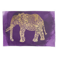 traçage tribal de pourpre d'éléphant d'or de faux