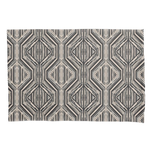 Housse D'oreillers Trellis Moderne Carrés et diamants (devant-gauche)