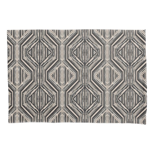 Housse D'oreillers Trellis Moderne Carrés et diamants (devant)