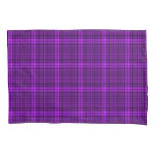 Housse D'oreillers Très belle à damiers motif de violet
