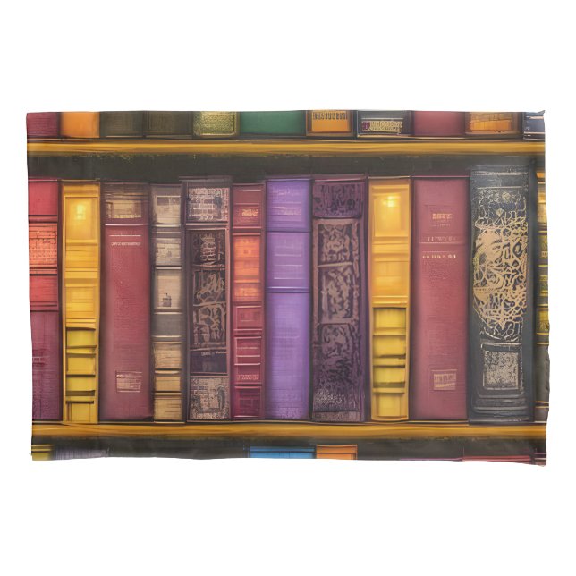 Housse D'oreillers Trésors littéraires - Livres anciens classiques (devant-gauche)