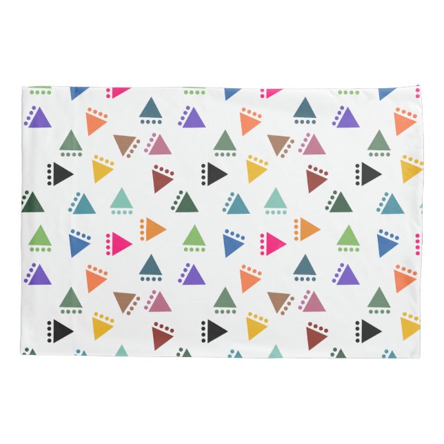Housse D'oreillers Triangles Boho (Dos)