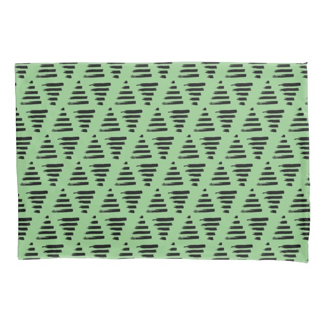 Housse D'oreillers Triangles + lignes (devant)