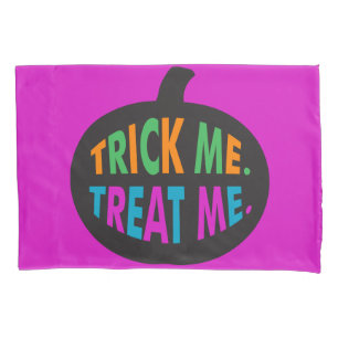 Housse D'oreillers Trick Me Traite, Halloween Multi-Couleur
