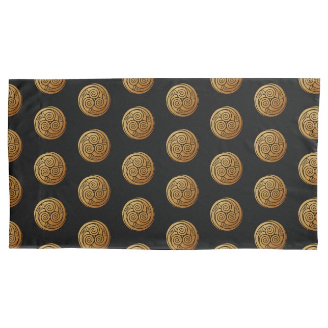 Housse D'oreillers Triple Celtic Knot Swirl Mandala (devant)