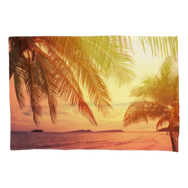 Housse D'oreillers Tropical Beach Paradise : Paysage serein. (devant)