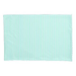 Housse D'oreillers Turquoise Blue Stripes Coastal