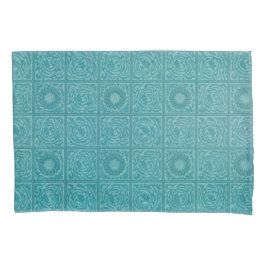 Housse D'oreillers Turquoise Tile Motif (par William Morris)