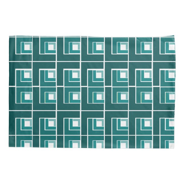 Housse D'oreillers Turquoise Topsy Turvy (Dos)