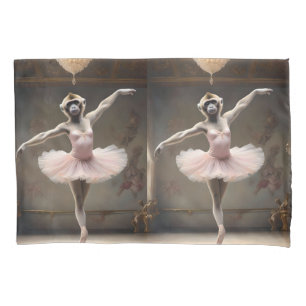 Housse D'oreillers "Tutu-rrifique ! La pirouette gracieuse du gibbon"