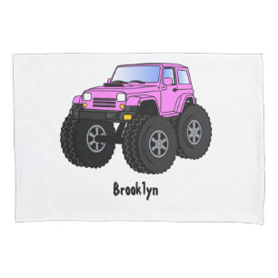 Housse D'oreillers Un Pink Monster Cartoon
