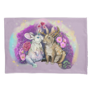 Housse D'oreillers Unibunny Bisses Jackalope Amour magique
