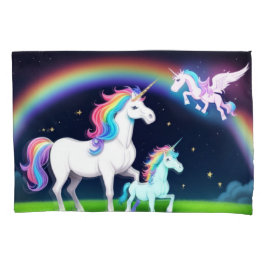 Housse D'oreillers Unicornes avec magie