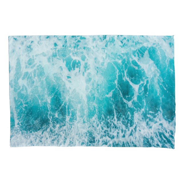 Housse D'oreillers Vagues tropicales de l'océan bleu (devant)