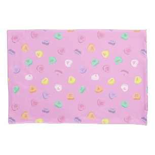 Housse D'oreillers Valentines Day Candy Hearts Motif