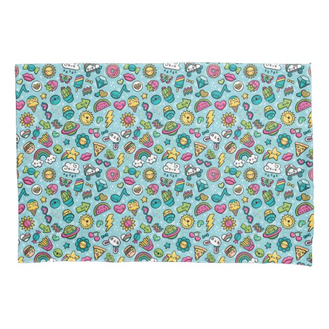 Housse D'oreillers Valise oreiller Doodles (devant)