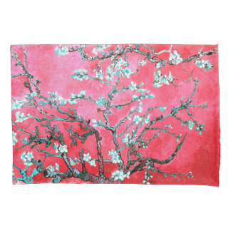 Housse D'oreillers Van Gogh Almond Blossoms rouge bleu Pilote