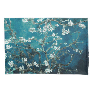 Housse D'oreillers Van Gogh Almond Blossoms : Turquoise foncé