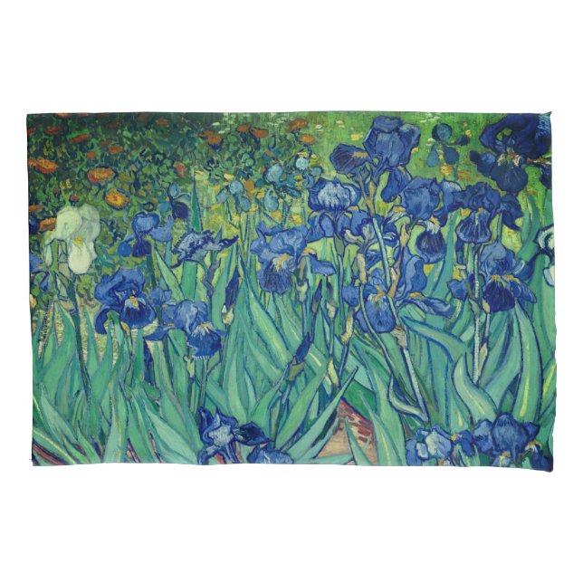 Housse D'oreillers Van Gogh Art Irises (devant)