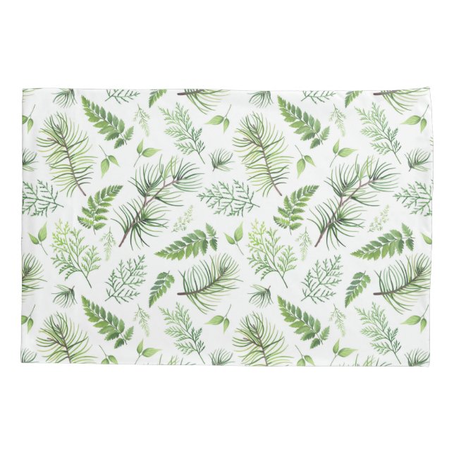 Housse D'oreillers Verdure et Motif bio (Dos)