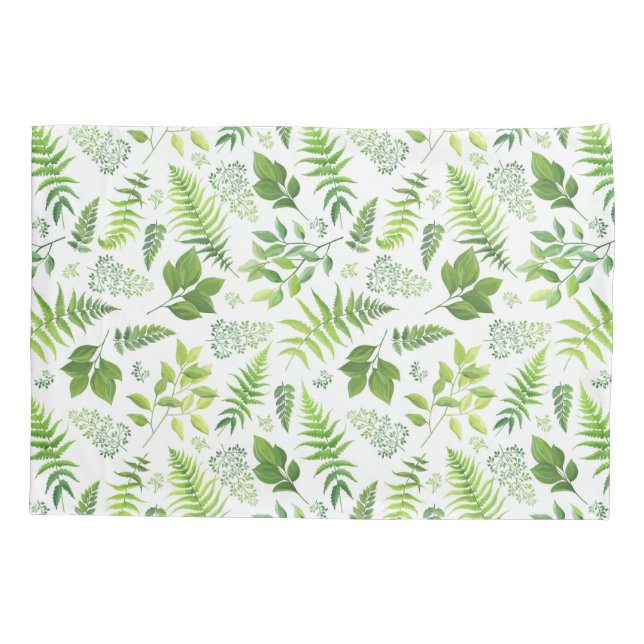Housse D'oreillers Verdure et Motif bio (Dos)