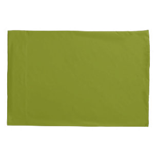 Housse D'oreillers Vert olive uni