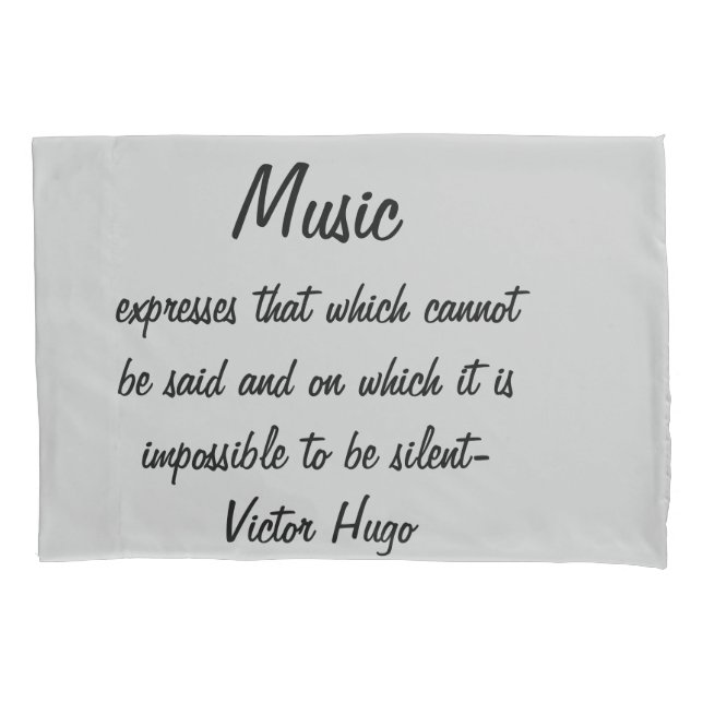 Housse D'oreillers Victor Hugo Cite Express de musique (devant)