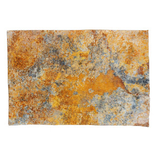 Housse D'oreillers Vieille texture rouille, grunge arrière - plan mét