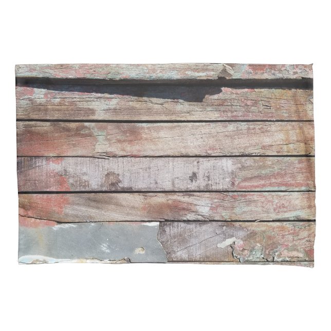 Housse D'oreillers Vieux bois rustique bateau en bois plank (devant)