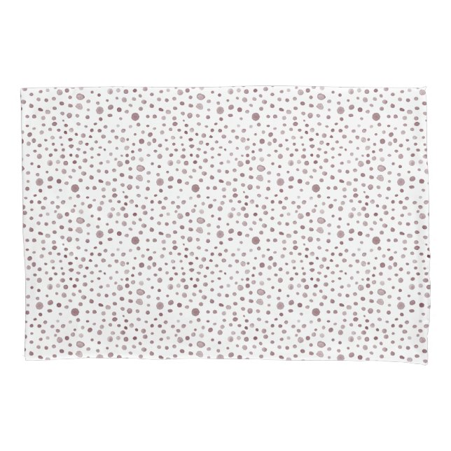 Housse D'oreillers Vin Confetti Aquarelle Points Pillowcase (devant)