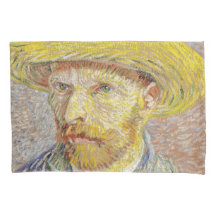 Housse D'oreillers Vincent van Gogh - Autoportrait avec paille