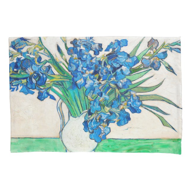 Housse D'oreillers Vincent van Gogh IRISES ET oreiller ROSE (devant)