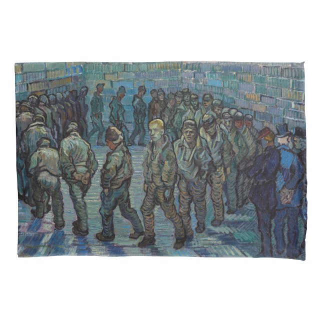 Housse D'oreillers Vincent van Gogh - La cour de la prison (devant)