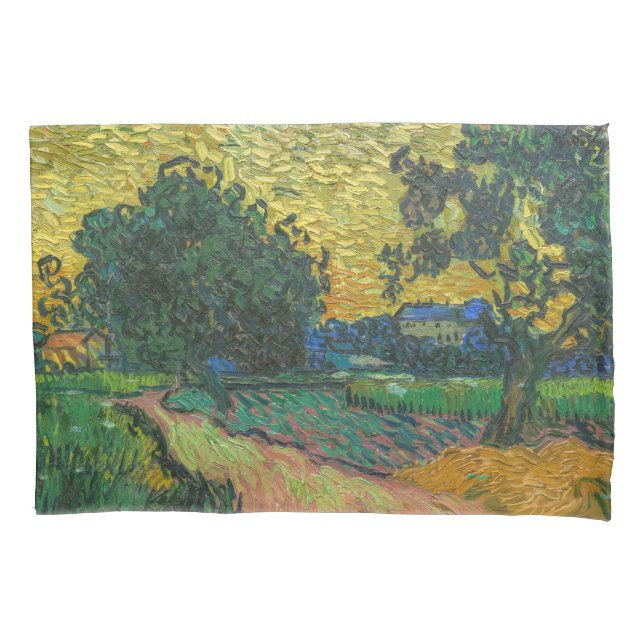 Housse D'oreillers Vincent van Gogh - Paysage à Twilight (devant)