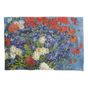 Housse D'oreillers Vincent van Gogh - Vase avec Cornflowers & Poppies