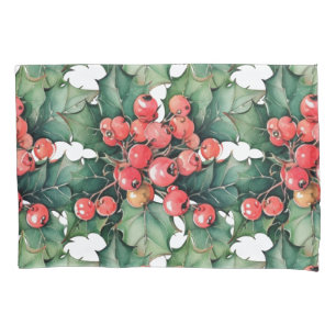 Housse D'oreillers Vintage aquarelle sainte baies feuilles