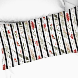 Housse D'oreillers vintage motif floral bohème feuilles de fleurs
