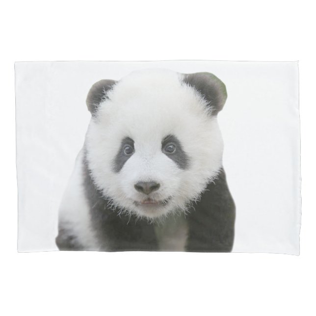 Housse D'oreillers Visage de panda (devant)