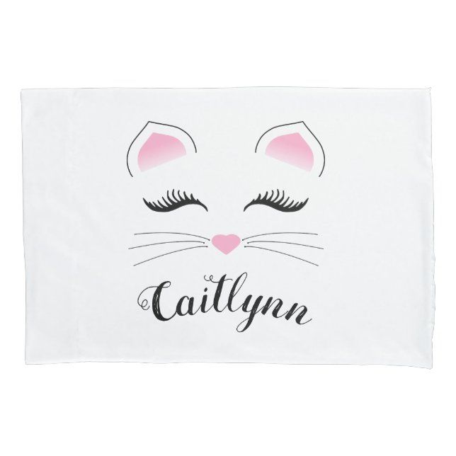 Housse D'oreillers Visage du chat Glam (devant)