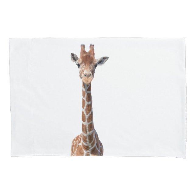 Housse D'oreillers Visage mignon de girafe (devant)