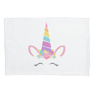 Housse D'oreillers Visage mignon de licorne
