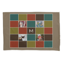 Housse D'oreillers VOS PHOTOS & MONOGRAMMES couvertures coussin perso