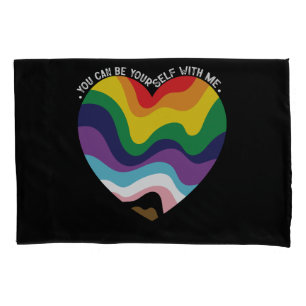 Housse D'oreillers Vous pouvez être vous-même avec moi LGBT Transgenr