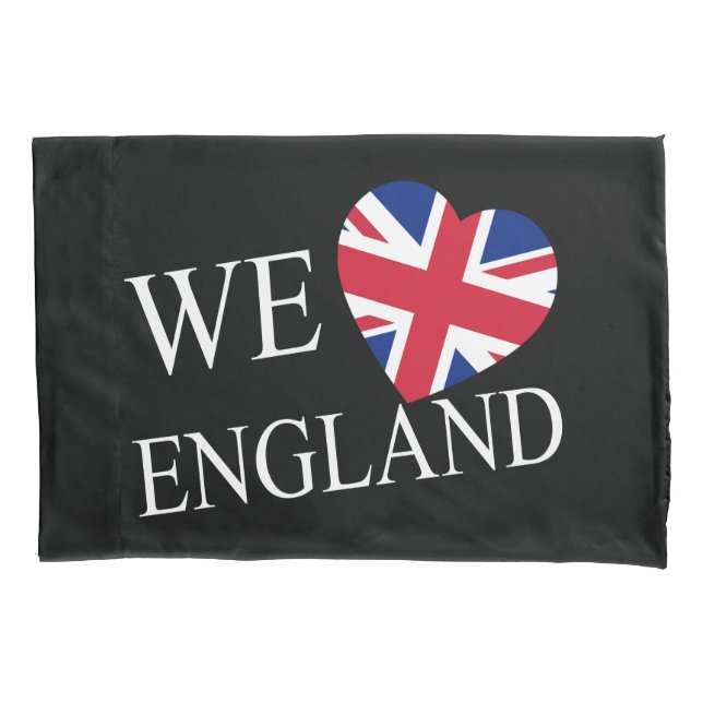 Housse D'oreillers We Heartflag Angleterre wt bedpccn (devant)