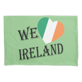 Housse D'oreillers We Heartflag Irlande bk pcnt
