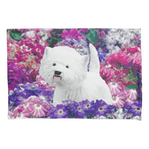 Housse D'oreillers West Highland White Terrier Peinture Chien Art