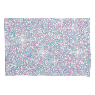 Housse D'oreillers White iridescent brillant