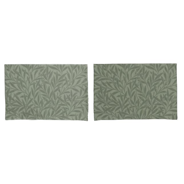 Housse D'oreillers William Morris Willow Flower Classic (devant-Set)