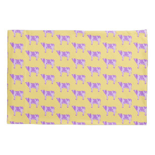 Housse D'oreillers Williams College Ephs Purple Cows