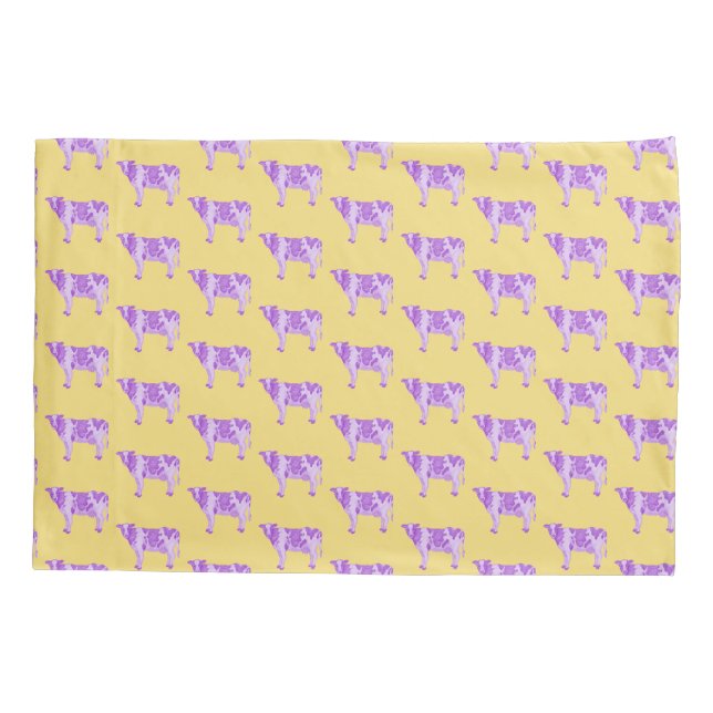 Housse D'oreillers Williams College Ephs Purple Cows (Dos)